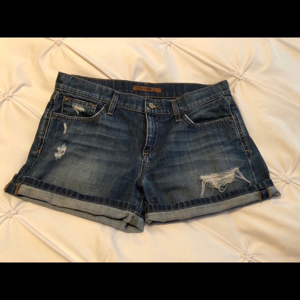 Joe’s destroyed Jean shorts